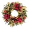 26" Pre-Lit Artificial Adorned Christmas Wreath